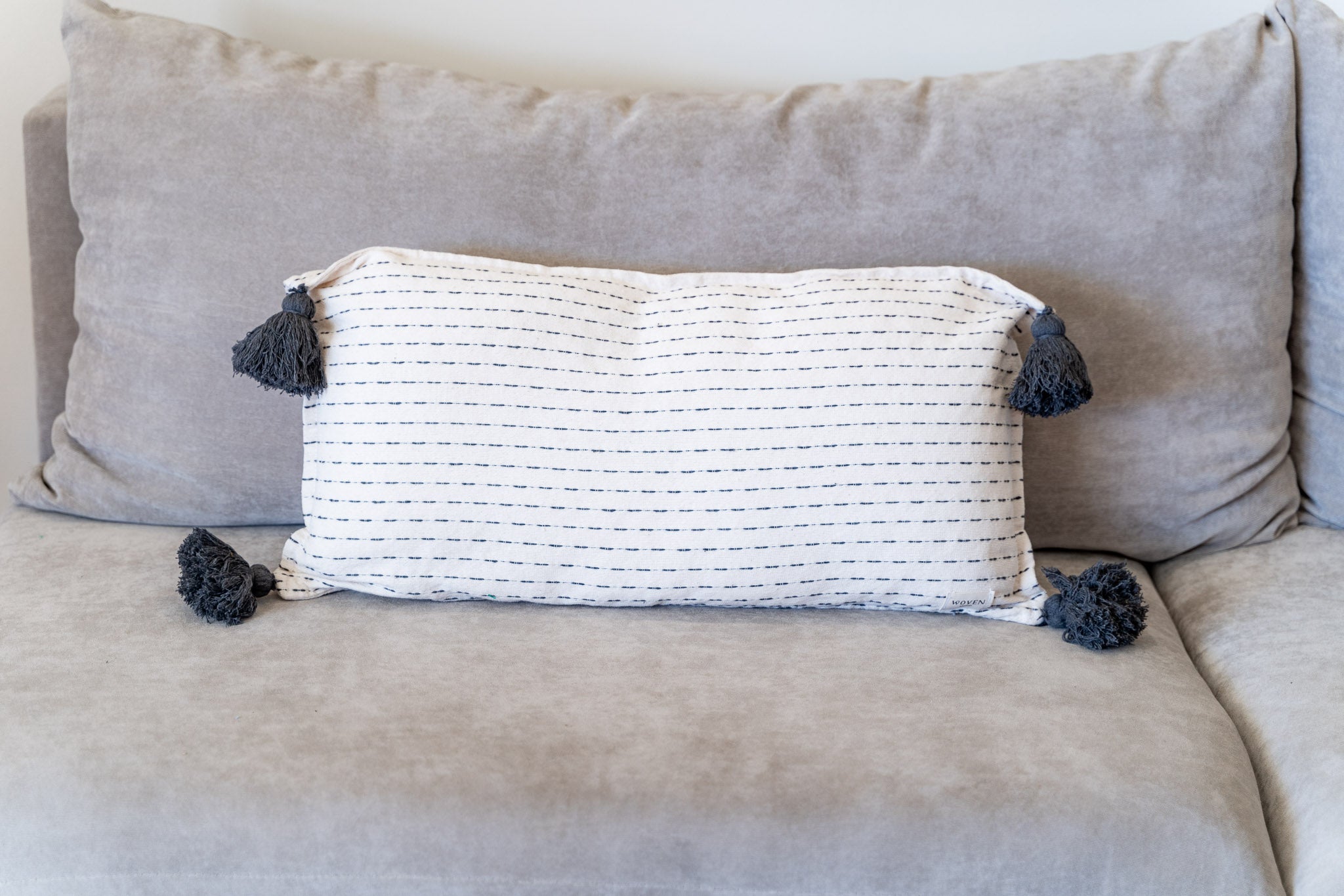 Grey Rays Throw Pillows