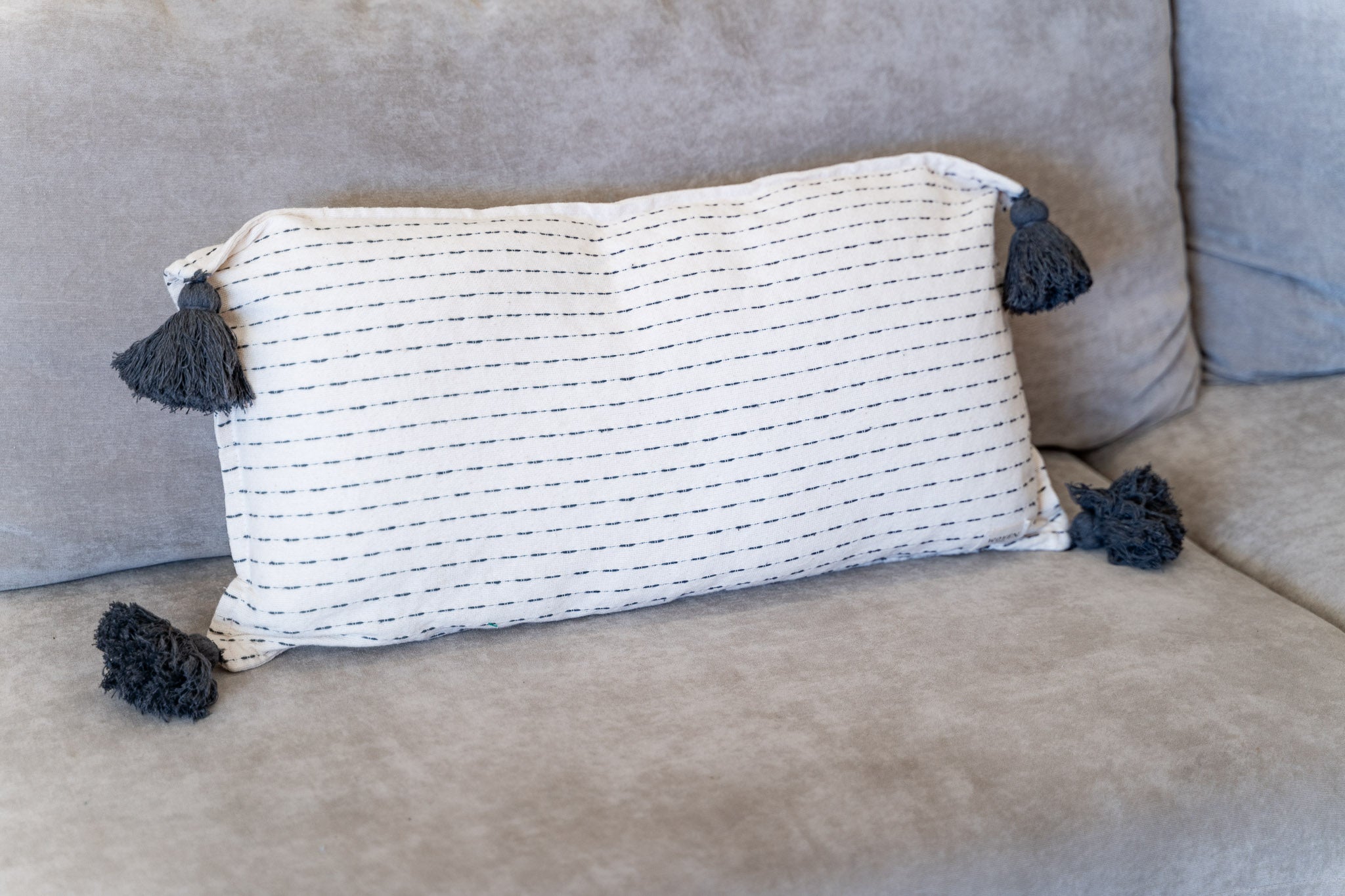 Grey Rays Throw Pillows