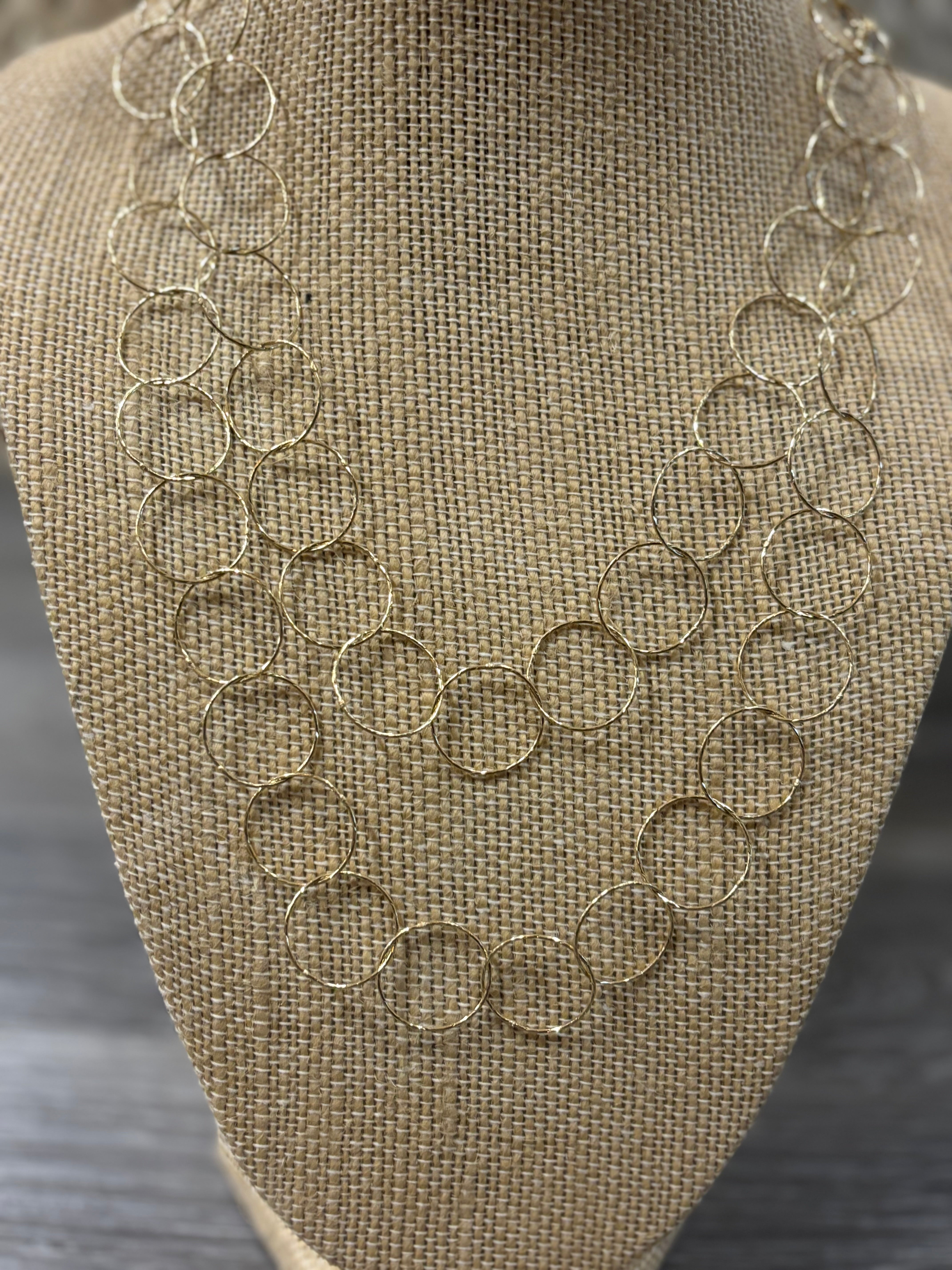 Double Layer Circle Necklace