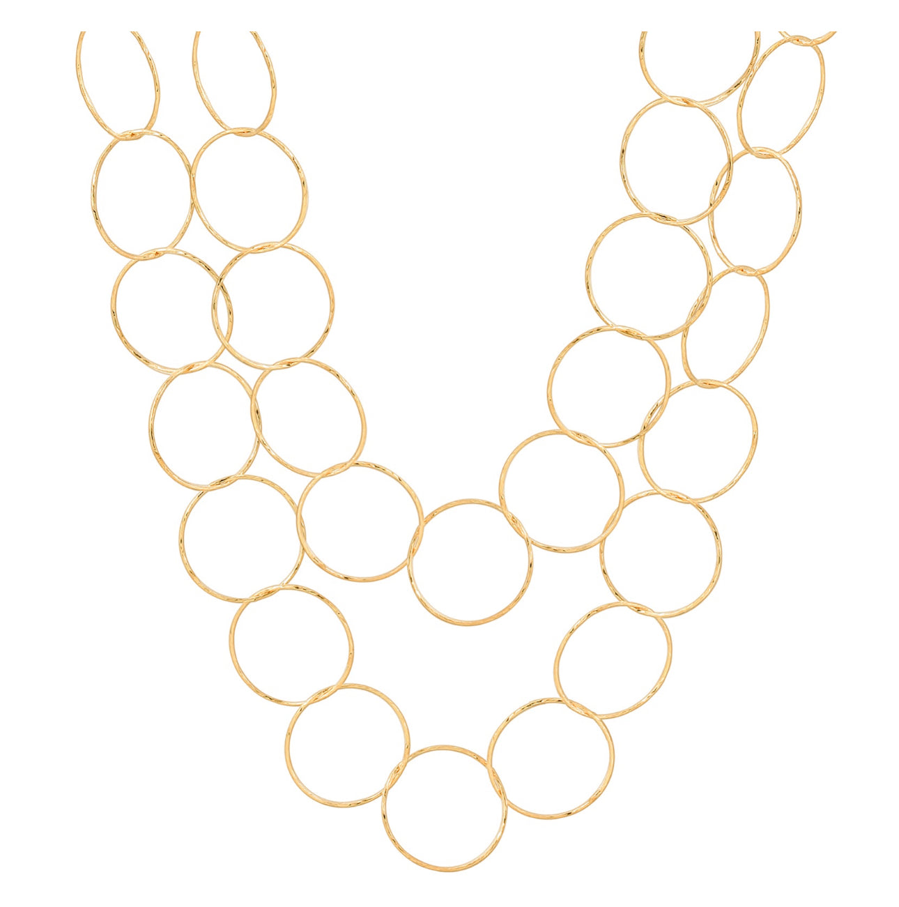 Double Layer Circle Necklace