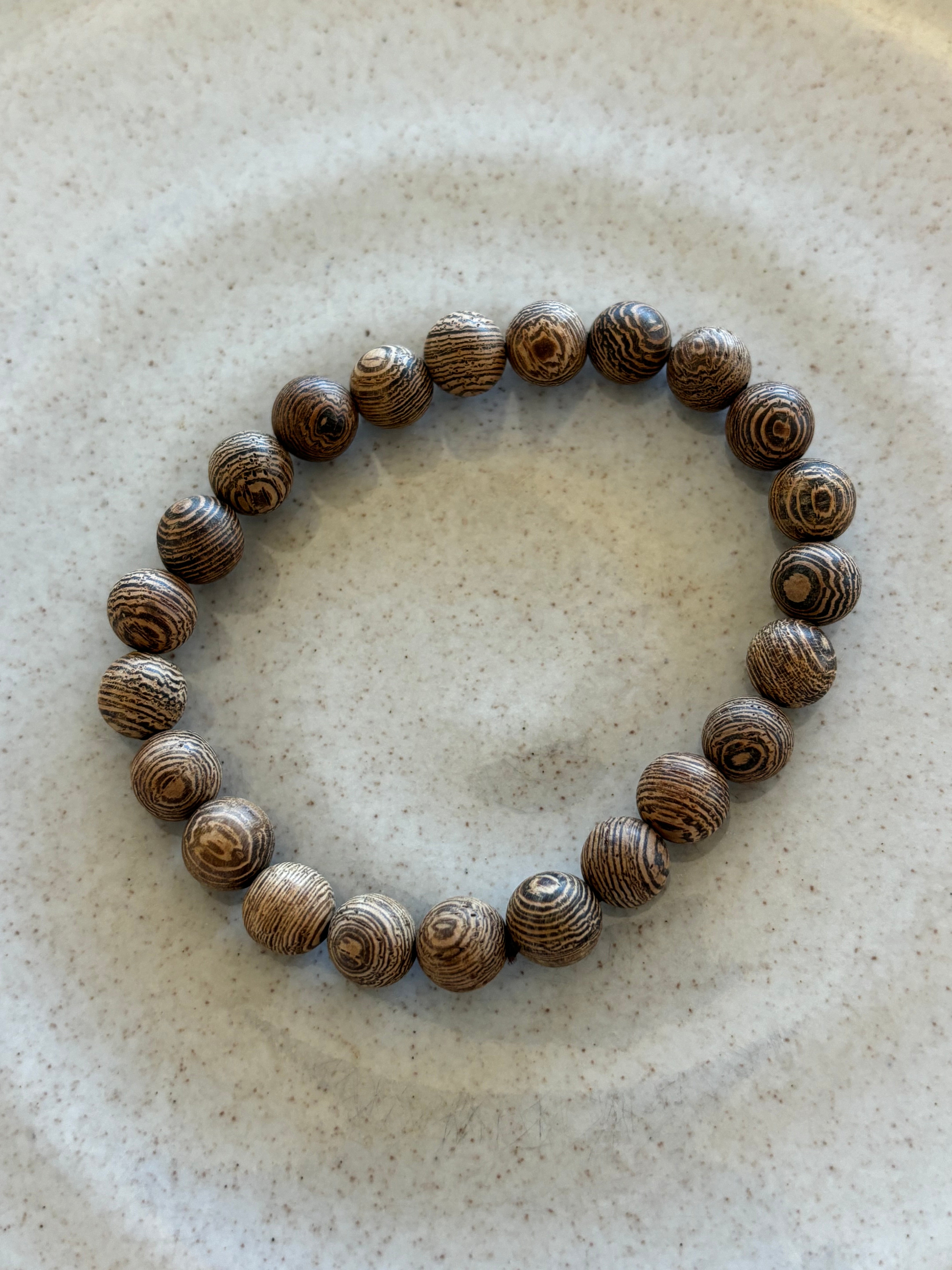 Coconut Matte Wood Bracelet for Layering