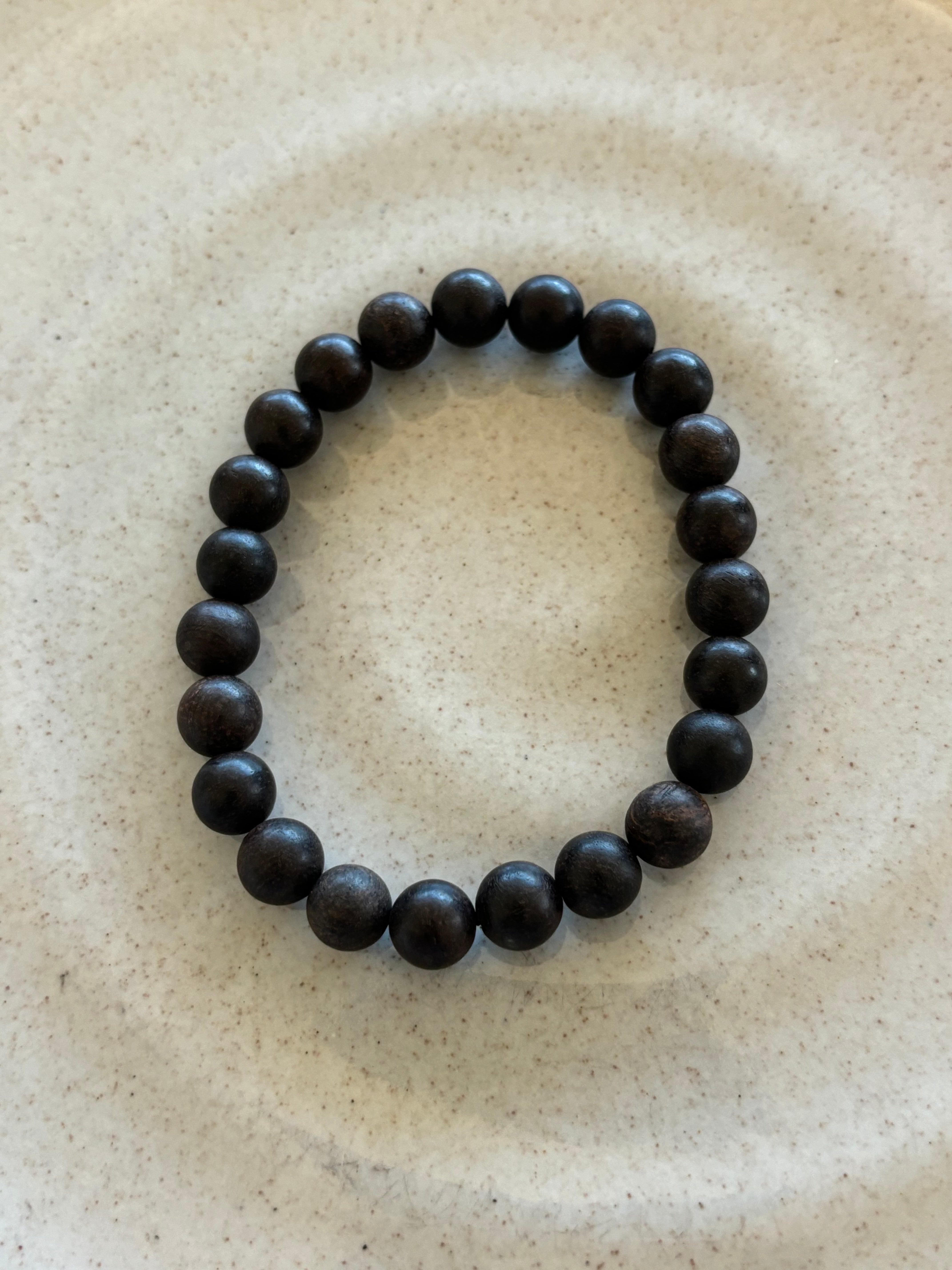 Espresso Matte Wood Bracelet for Layering