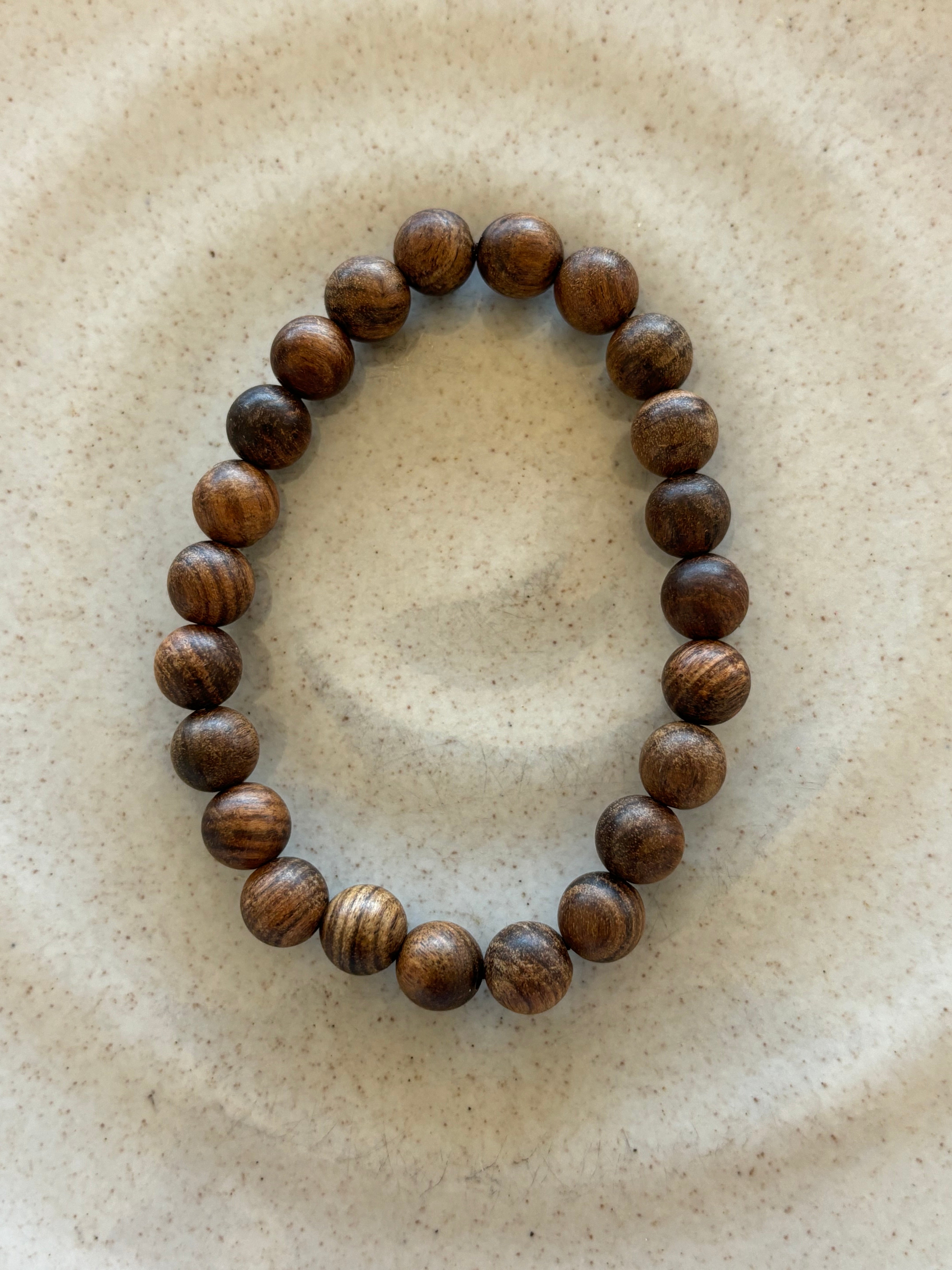 Brown Matte Wood Bracelet for Layering