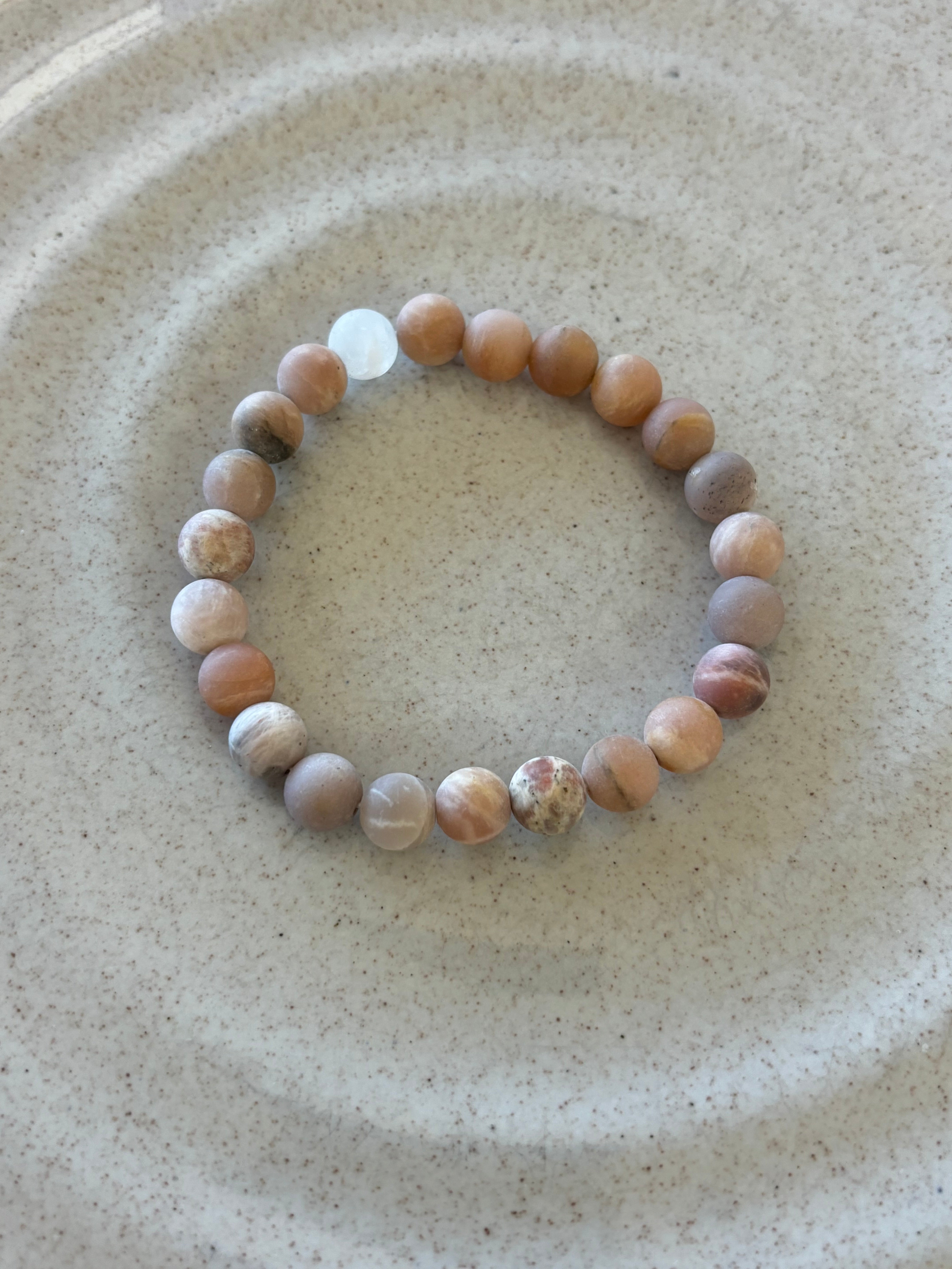 Pink Moonlite Gemstone Bracelet