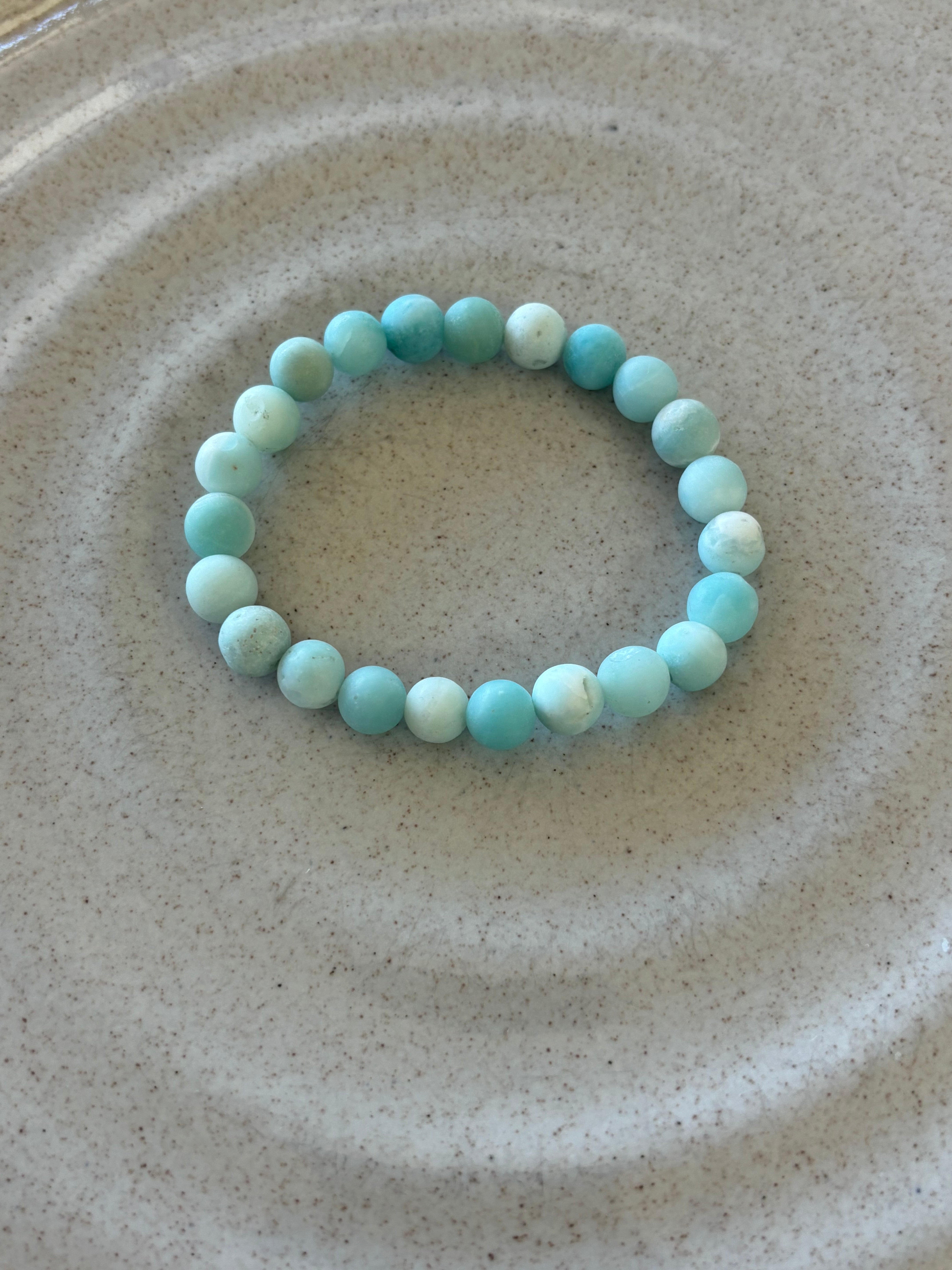 Aqua Amazonite Gemstone Bracelet