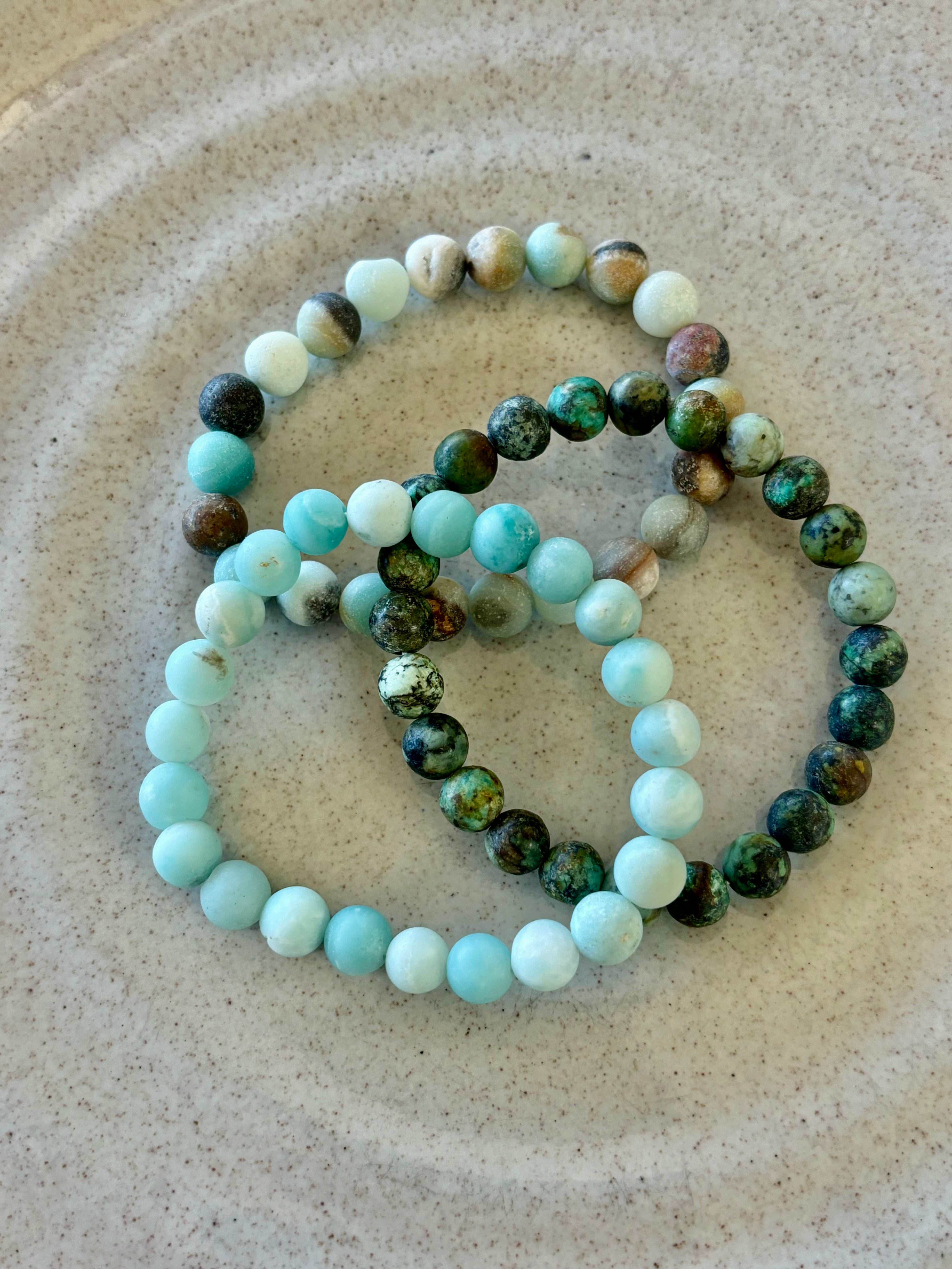 African Turquoise Gemstone Bracelet
