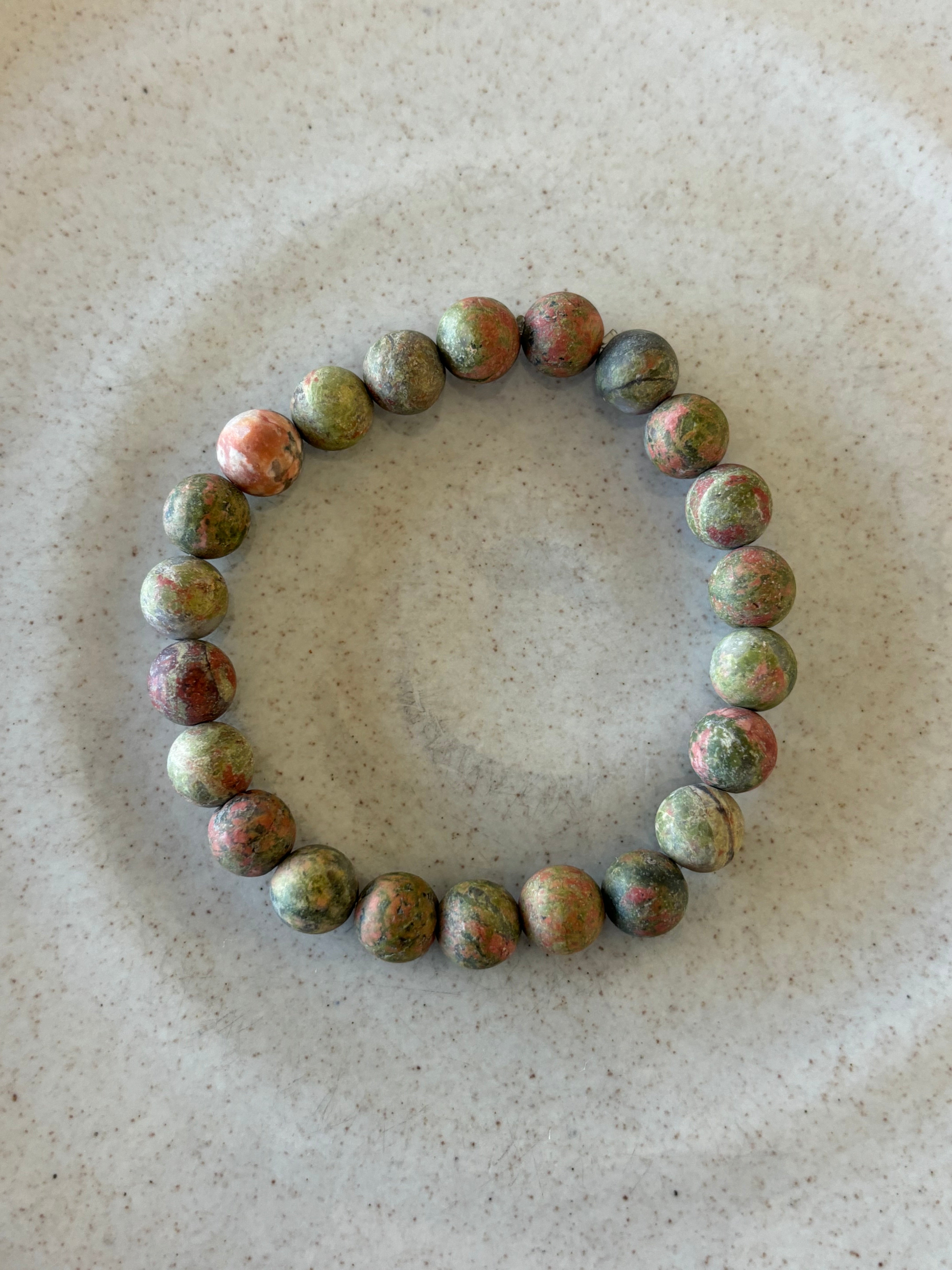 Unakite Gemstone Bracelet