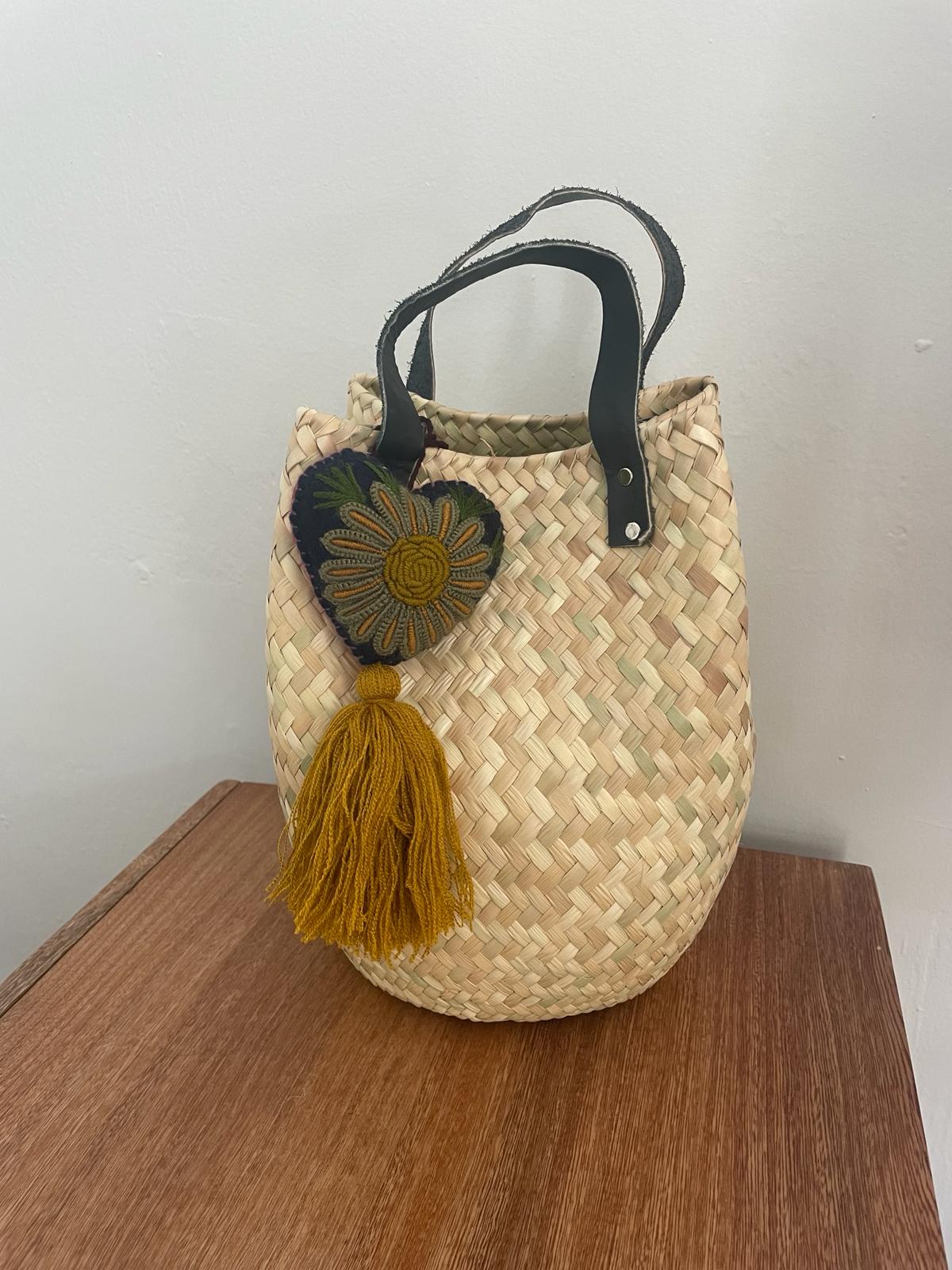 “Copycha” Small Purse with Black Leather