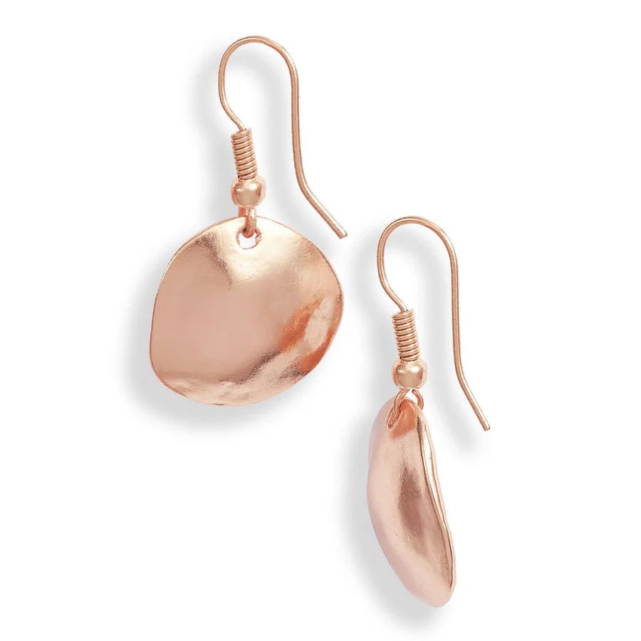 Rose Gold Shell Dangle Earrings