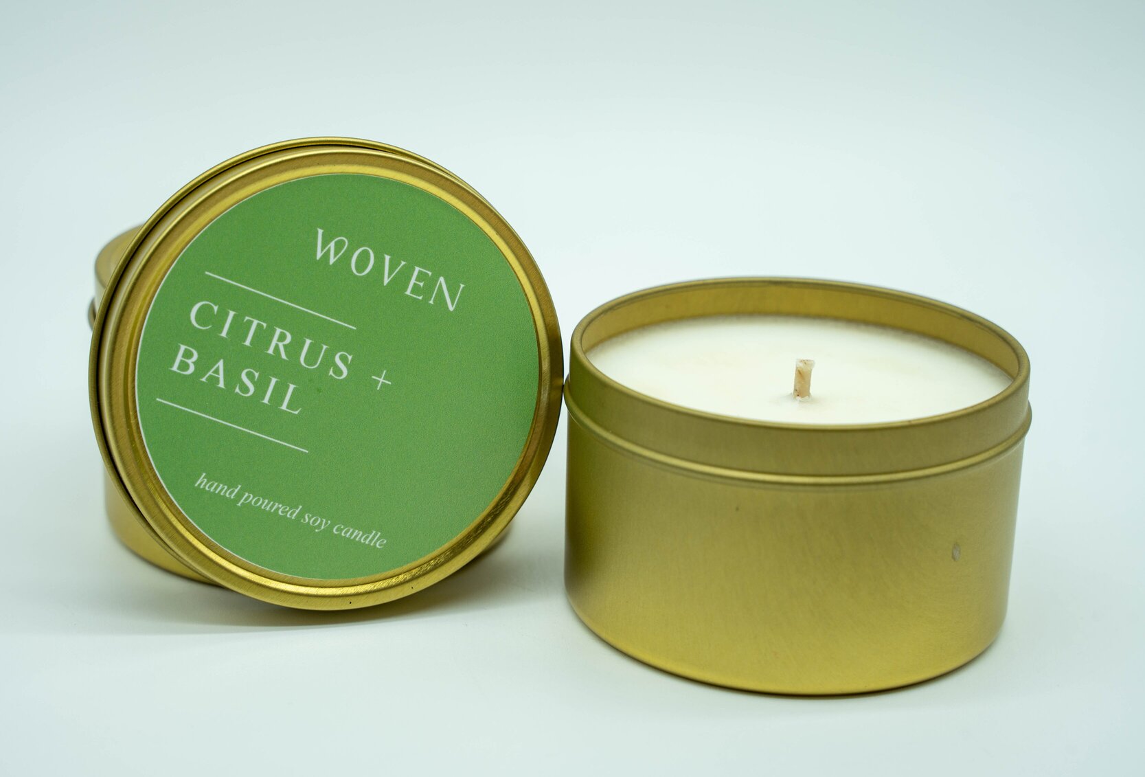 Citrus and Basil Candles