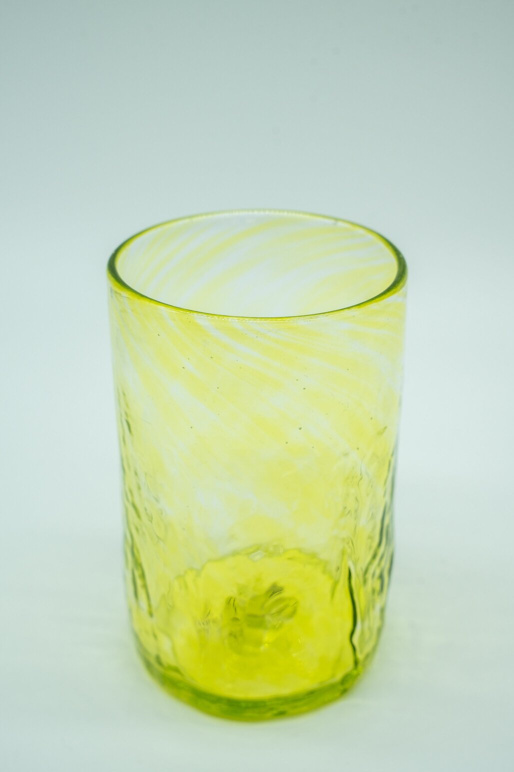 Tall Lemon Yellow Drinking Glass (Set of 2)