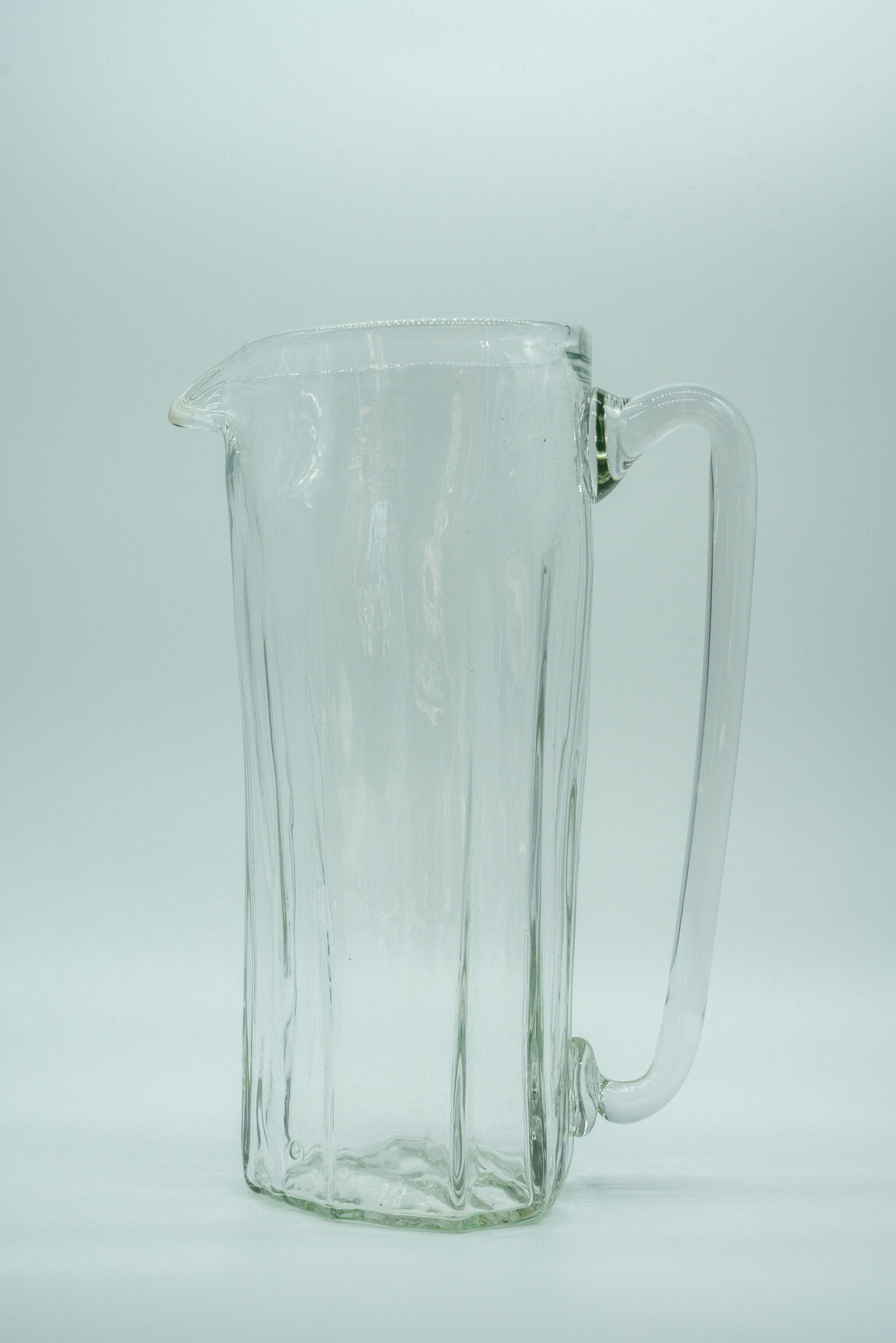 Tall Clear Glass Pitcher