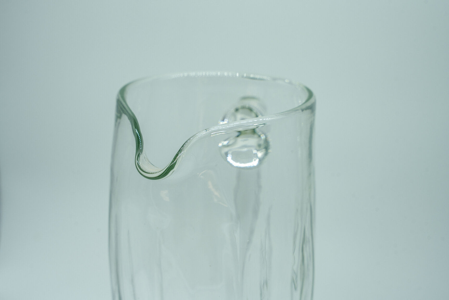 Tall Clear Glass Pitcher
