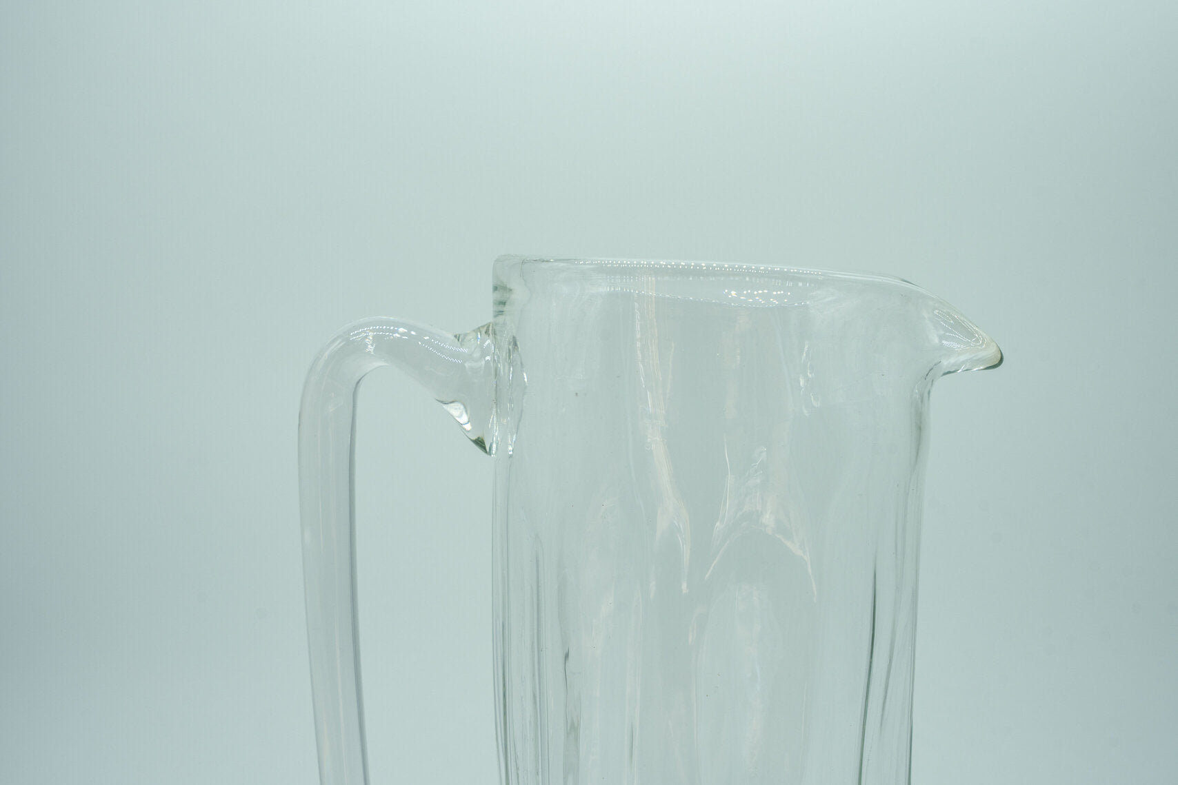Tall Clear Glass Pitcher