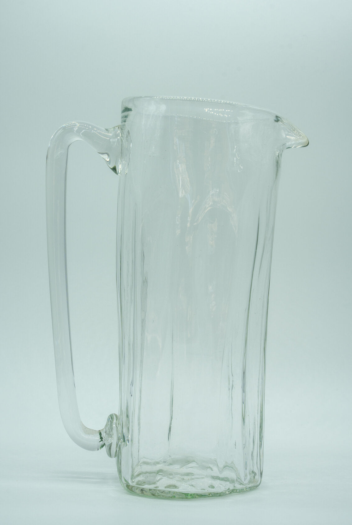 Tall Clear Glass Pitcher