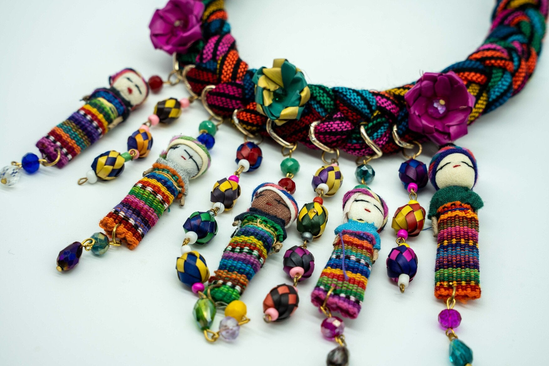 Worry Doll Necklace and Earrings