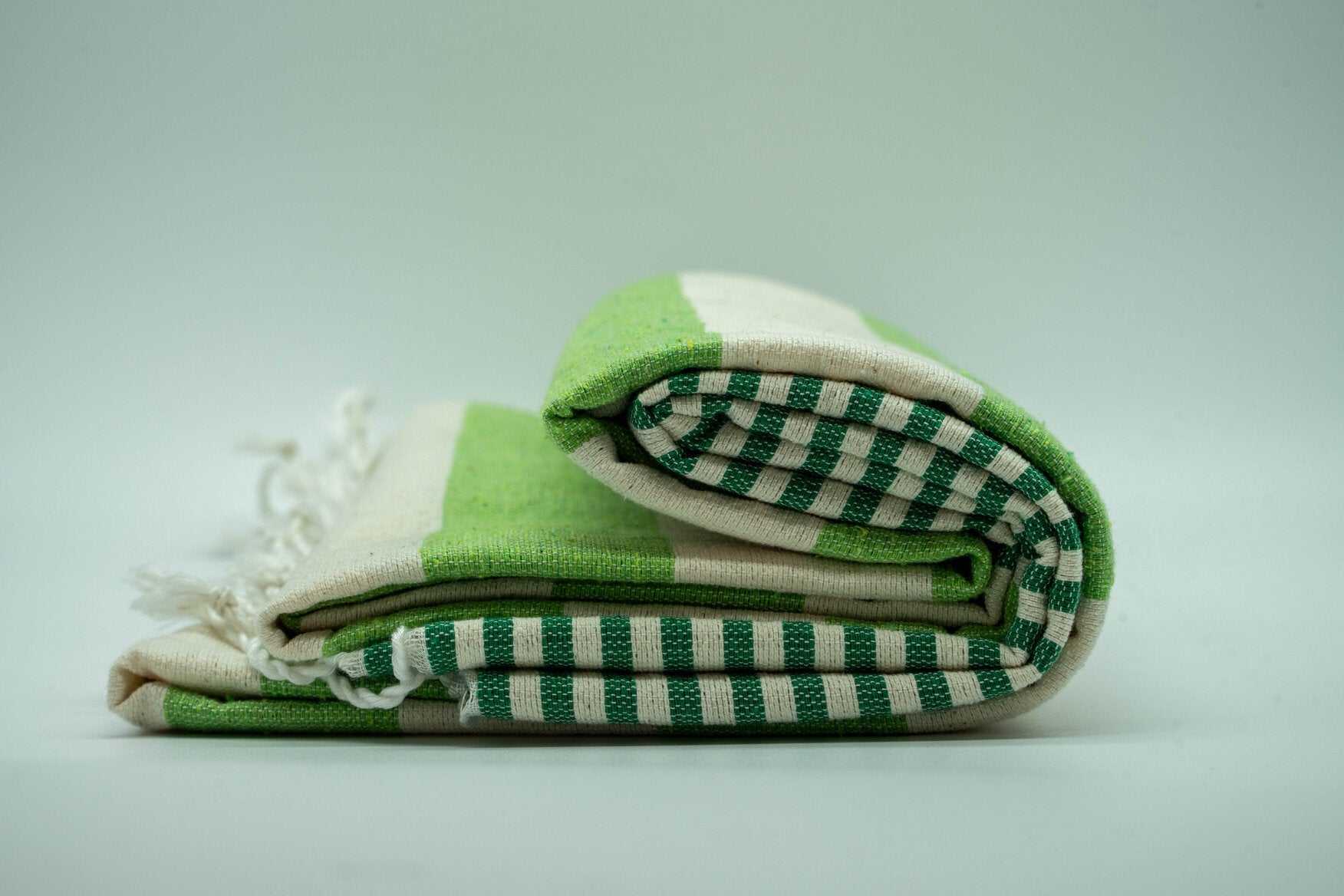 2-Tone Green Pool Towel