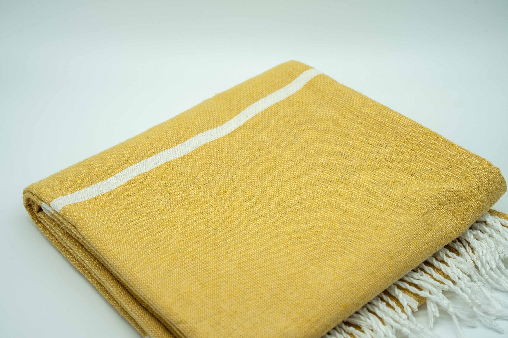 Mustard yellow with cream Pool Towel