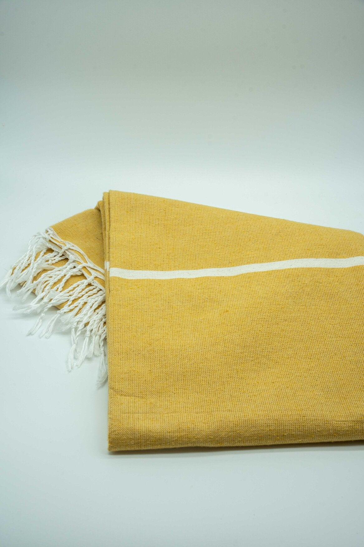 Mustard yellow with cream Pool Towel