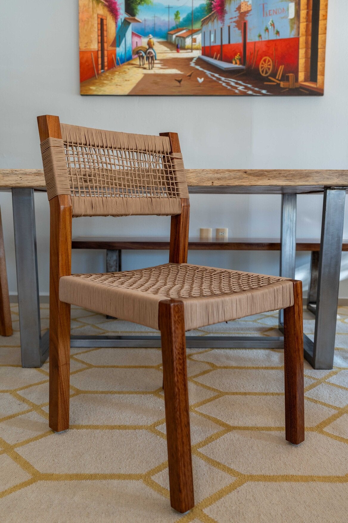 The WovenTaupe  Dining Chair